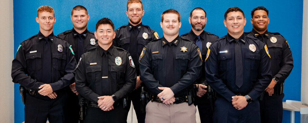 Central Tech's inaugural Basic Peace Officer Certification (BPOC) Graduating class