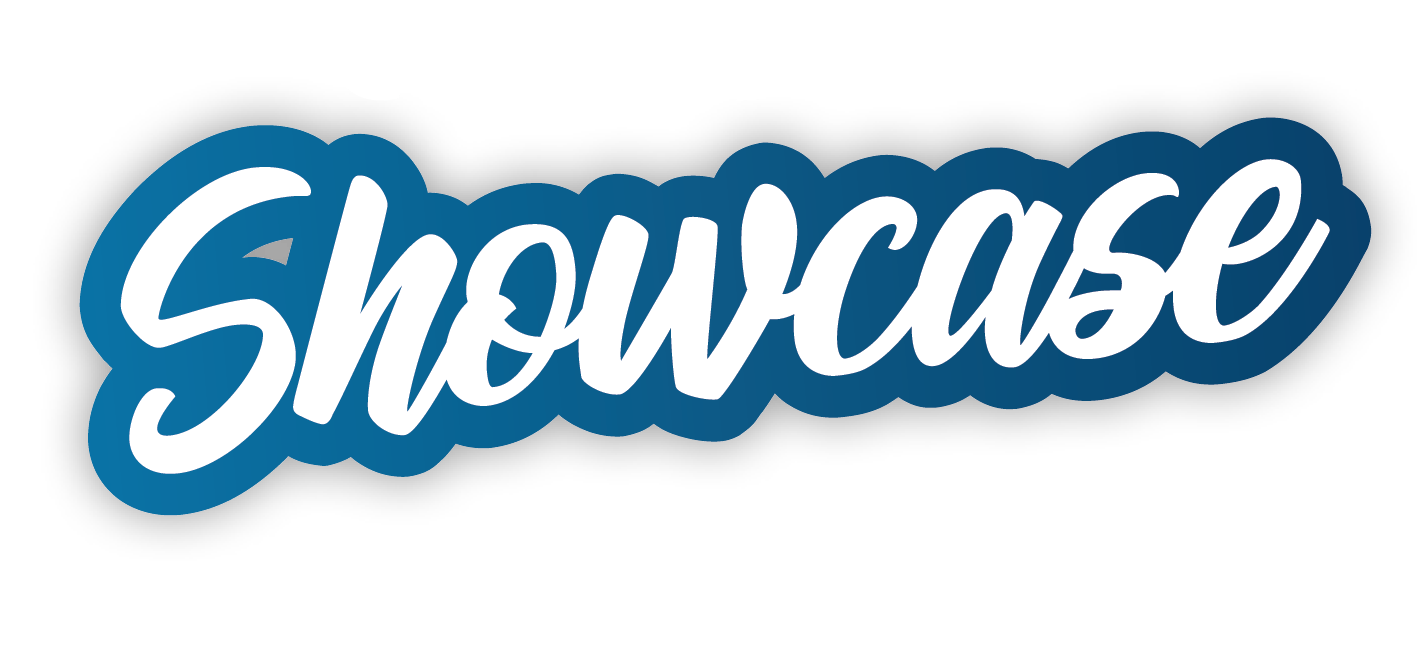 Central Tech Showcase logo featuring bold white script and dark blue shadow, promoting Central Tech’s annual event where high school students explore hands-on technical programs.