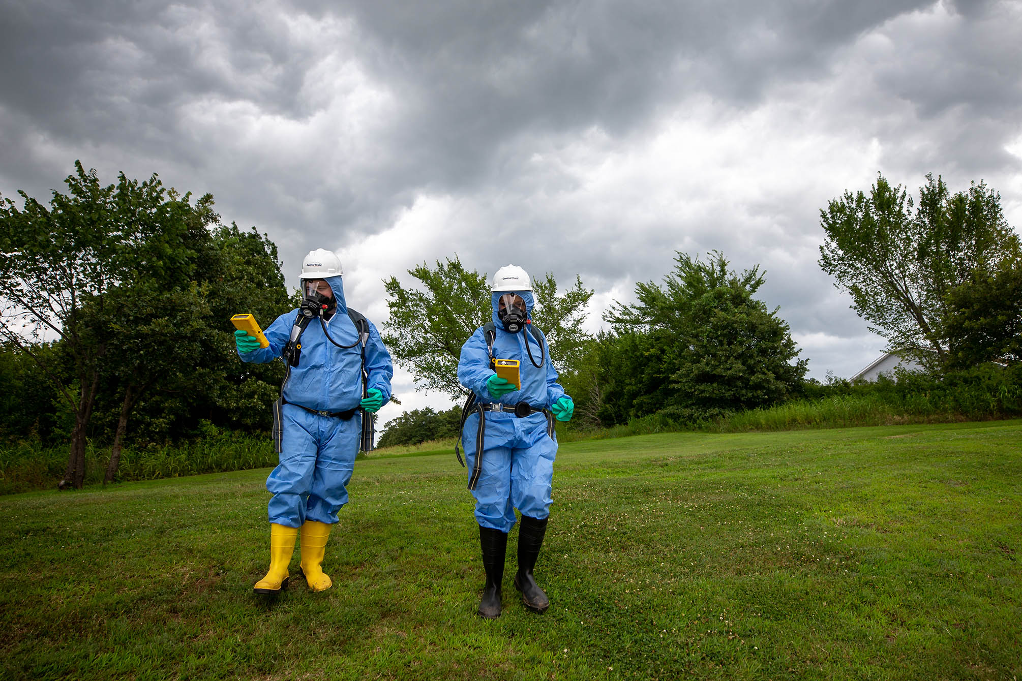 Hazwoper training at Central Tech
