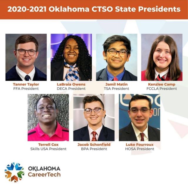 Congratulations to Jacob, Central Tech Business & Information Technology student, on being the BPA President! #centraltechBIT

Reshare from @oklahomacareertech: Meet tomorrow's leaders! The state presidents of our seven #OKCareerTech student organizations have worked diligently during this pandemic to continue growing and achieving. Learn more about our CTSOs on our website. #CTEMonth #LeadershipDevelopment