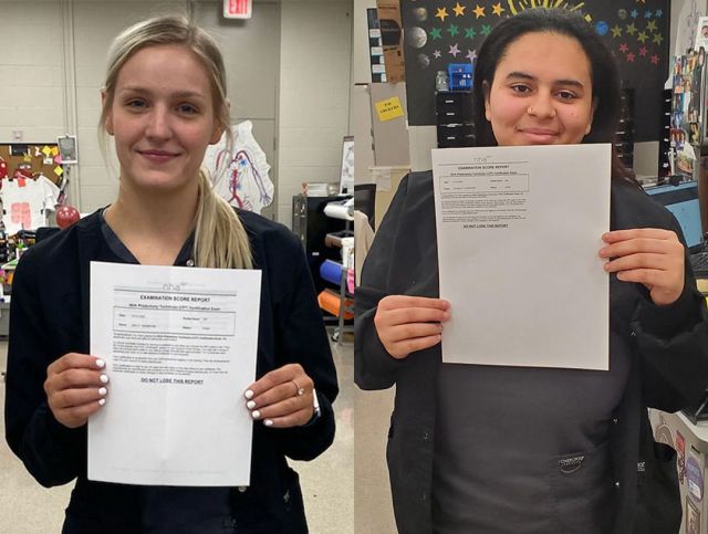 Congratulations to Advanced Health Career students, Scarlett, Ashley, Hattie, Hailey, Kelly, Emily, Jaelynn, Avery, Maycee, Zhy'ere, Tarynn on earning your National Phlebotomy License.
#centraltechedu #centraltechAHC