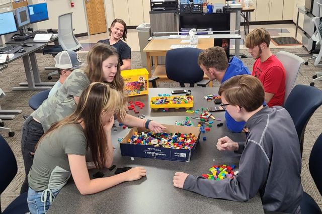 Class projects have started! Computer Aided Drafting kicked off the year by building Lego phone holders. 
#centraltechCAD