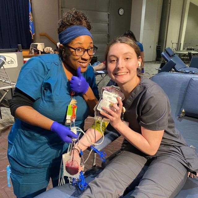 Advanced Health Careers students, what an awesome blood drive with @okbloodinstitute! Remember, you're always somebody's type. 😉 #centraltechedu #centraltechAHC