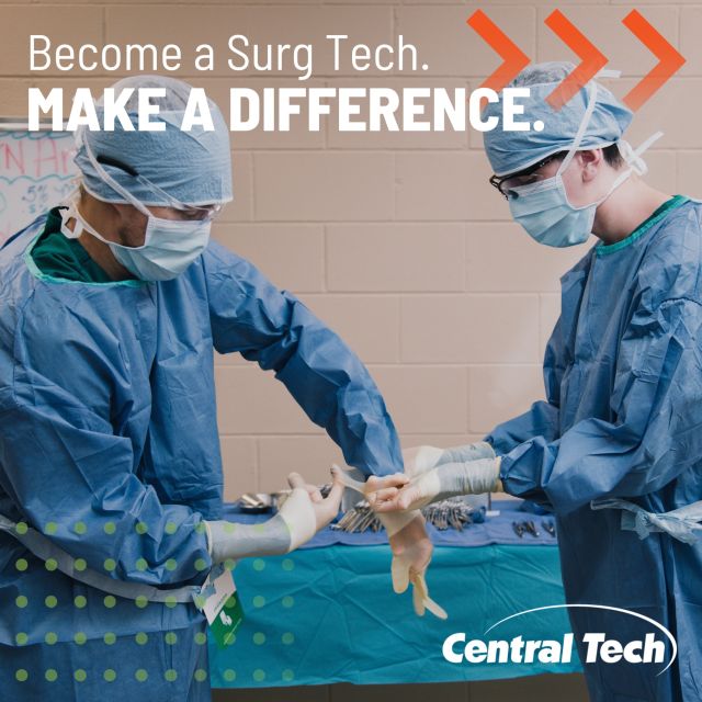 OR Tech is basically another name for super cool sidekick. 🦸‍♀️

Applications are now open! Apply for Surgical Technology: centraltech.info/ST

#centraltechSurgTech