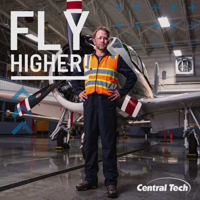 Let your future soar with a career in aviation! 🛫

Enroll today for Aviation Maintenance: centraltech.info/StartAviation

#centraltechBIS