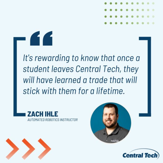 Celebrating Teacher Appreciation Week! 🎊

Zach Ihle gives us an insight on why he finds teaching at Central Tech so rewarding. 💙

#centraltechedu #centraltechRobotics