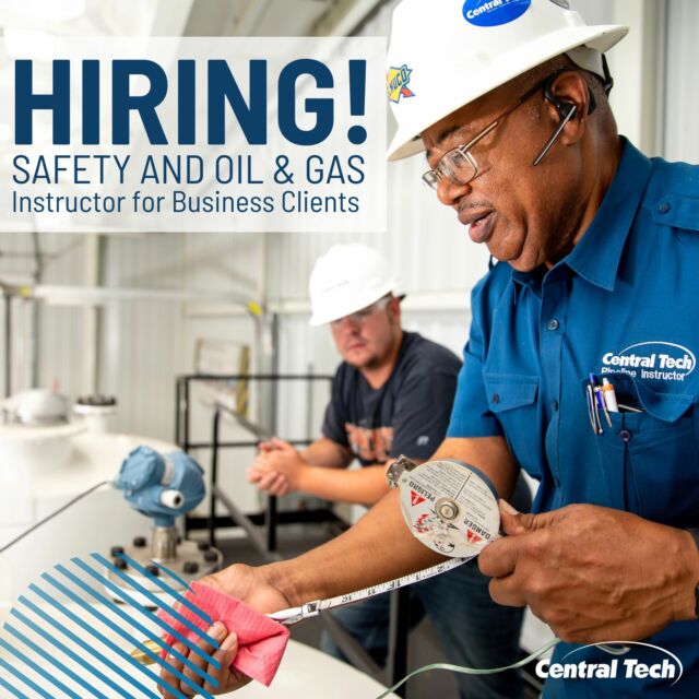 Attention Safety and Oil & Gas professionals! ✴️

We are hiring! Apply now: centraltech.info/HIRING

#centraltechedu