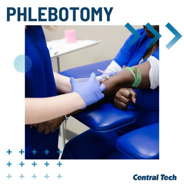 Looking for a new career in healthcare? 🩸

Our Phlebotomy class is the perfect place to start. Enroll today! bit.ly/3BjutiL

#centraltechedu #HealthcareHeroes