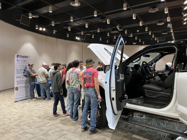 Brad McClure, recruiting liaison for all 64 Oklahoma Ford dealers, recently gave a presentation to our Automotive and Diesel classes, showcasing a Fowler Auto Group F150 Black Widow truck and 2023 Mustang. Students learned about dealership work, opportunities, and help available to them. 🚙

Thank you to Fowler and Brad McClure for making it a great day for our students! 

#centraltechAutoTech #centraltechDiesel