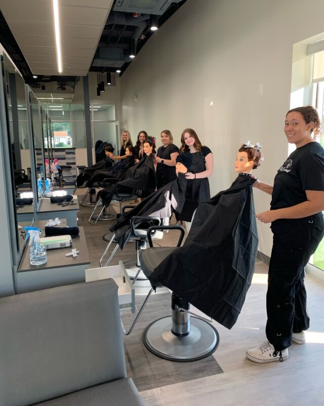 Day one of haircuts for our Sapulpa Cosmetology students. ✂️

#centraltechCosmo