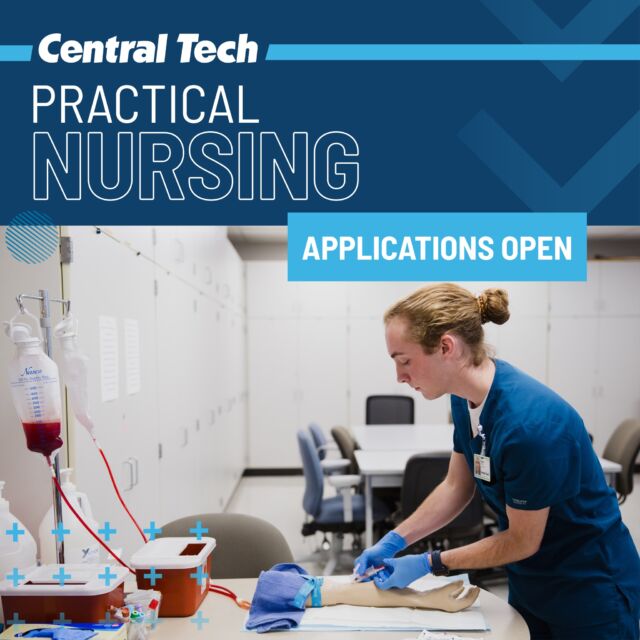 Your nursing career starts here. 💉

Practical Nursing applications are now OPEN! Apply today: tinyurl.com/f9hbaawb

#centraltechPN