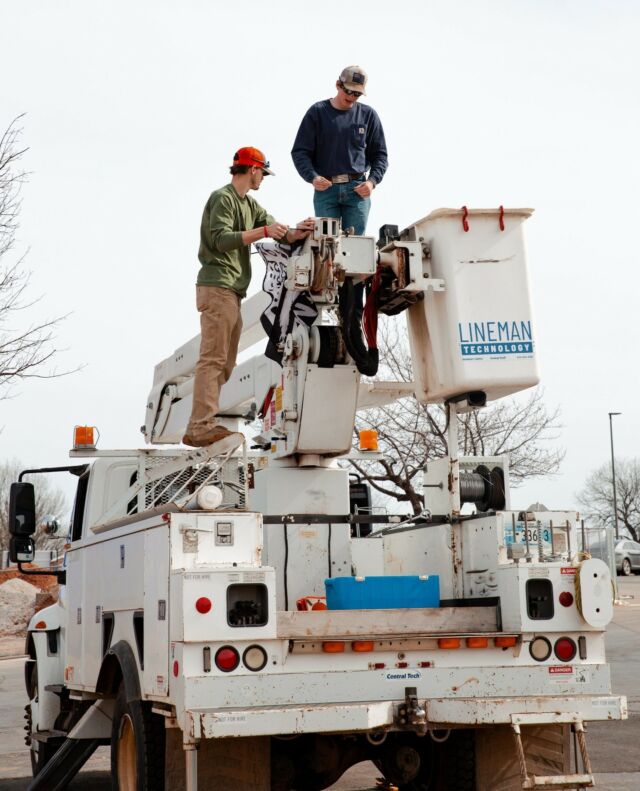 Hard hats, heights, and heroes.⁠
⁠
That's our Lineman technology program. 😉⁠
⁠
#centraltechLineman