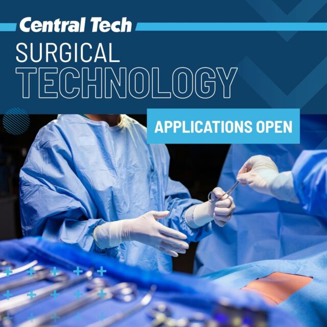 Become an OR Tech and make a DIFFERENCE in the healthcare industry. ⚕️⁠
⁠
Applications for Surgical Technology are now open! Apply today: tinyurl.com/mt5ms76c⁠
⁠
#centraltechSurgTech #surgicaltech #ortech #health