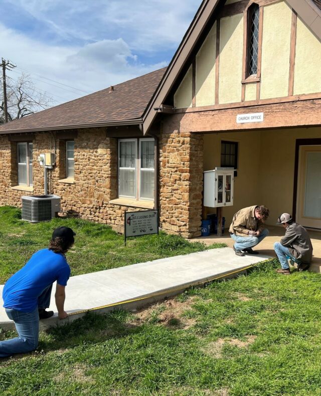 Our Diesel and Welding classes on the Drumright campus collaborated once again this year to participate in the Community Action Project competition through SkillsUSA. 🤝⁠
⁠
Students worked on fabricating and welding a handrail for the United Methodist Church in Drumright. They received additional help from fellow students in the class. Teamwork makes the dream work!⁠
⁠
#centraltechWeldFab #centraltechDiesel