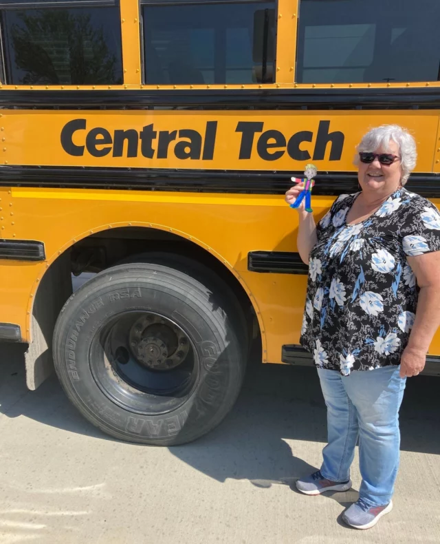 We were excited to host a private tour of Central Tech for Flat Stanley. Visiting from Mannford, he got a behind-the-scenes look at several classes including Medical Assisting and Truck Driver Training. He even got to ride on a Central Tech school bus! 🚌⁠
⁠
Flat Stanley loved his visit so much that he’s already planning to attend in the future. We can’t wait to have him and all his friends from Mannford as students!⁠
⁠
#centraltechMA #centraltechTDT