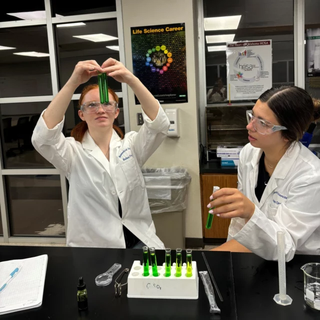 Biomedical Sciences students creating a standard method for determining concentration. These are the biomedical engineers of the future!

#centraltechbiomed