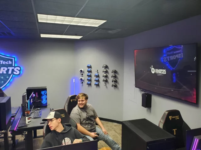 Congratulations to Skyler Hodge for taking 1st place and Caleb Stone for earning 2nd place (both Network Security students on the Sapulpa campus) in the Oklahoma Scholastic Esports competition for College Football 25! Your hard work paid off, and we’re proud of your achievements.

#centraltechNSA