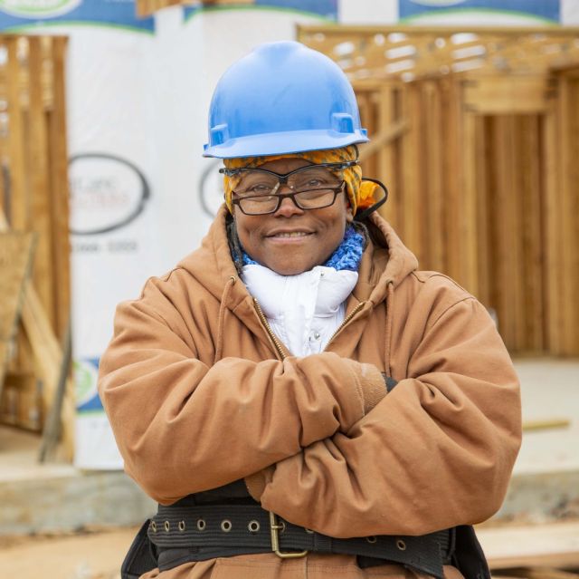 “It’s been interesting coming to school with high school students; most of these guys are younger than my adult children,” said MonyaMarie Black, a 64-year-old construction trades student.  Read how MonyaMarie plans to use her #skills to help the underserved in Jamaica -> Link in bio! #centraltechconstruction