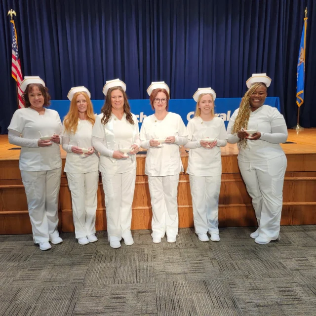 Congratulations to our newest Practical Nursing graduates! Your hard work and dedication have paid off. We’re proud to celebrate this milestone with you and excited to see the impact you’ll make in the healthcare field.

(L to R): Athena Plum, Mannford; Kerie Roebuck, Bristow; Samantha Busby, Bristow; Melinda Gordon, Bristow; Emily Guion, Stroud; Bryanna Perkins, Drumright