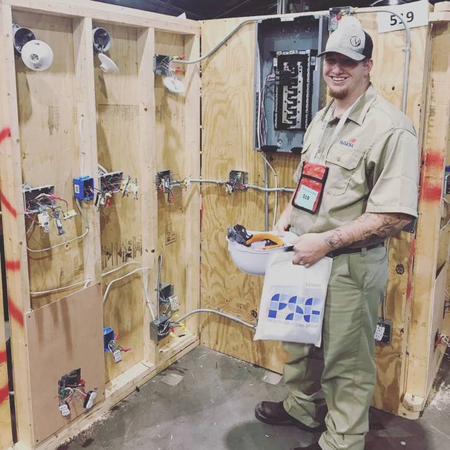 Exciting things are happening at @skillsusa!  Check out Will Emerick from Electrical Trades, can't wait to hear how our students placed! #centraltechElectrical